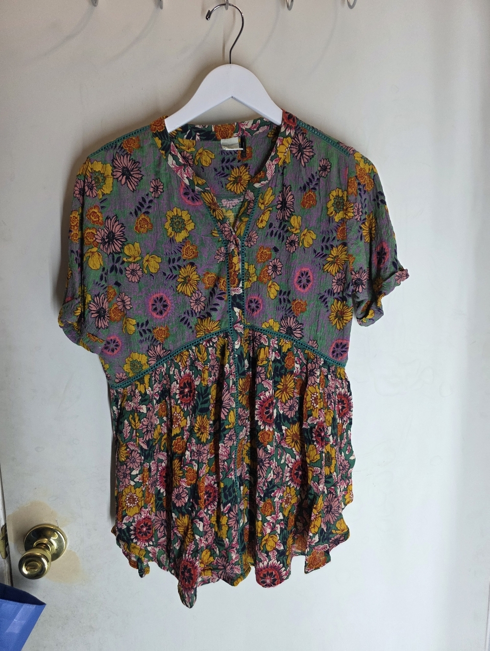 Anthropologie Women's Floral Blouse